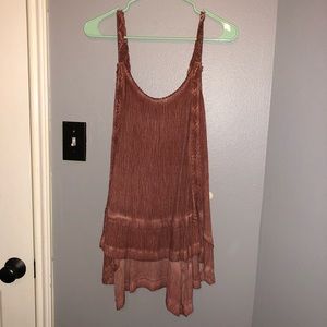 Rustic maroon tank top